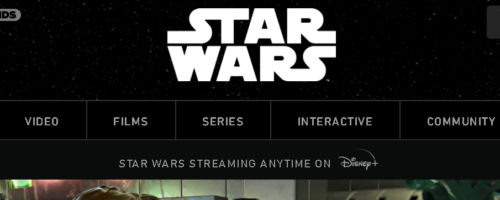 Screen grab of StarWars.com